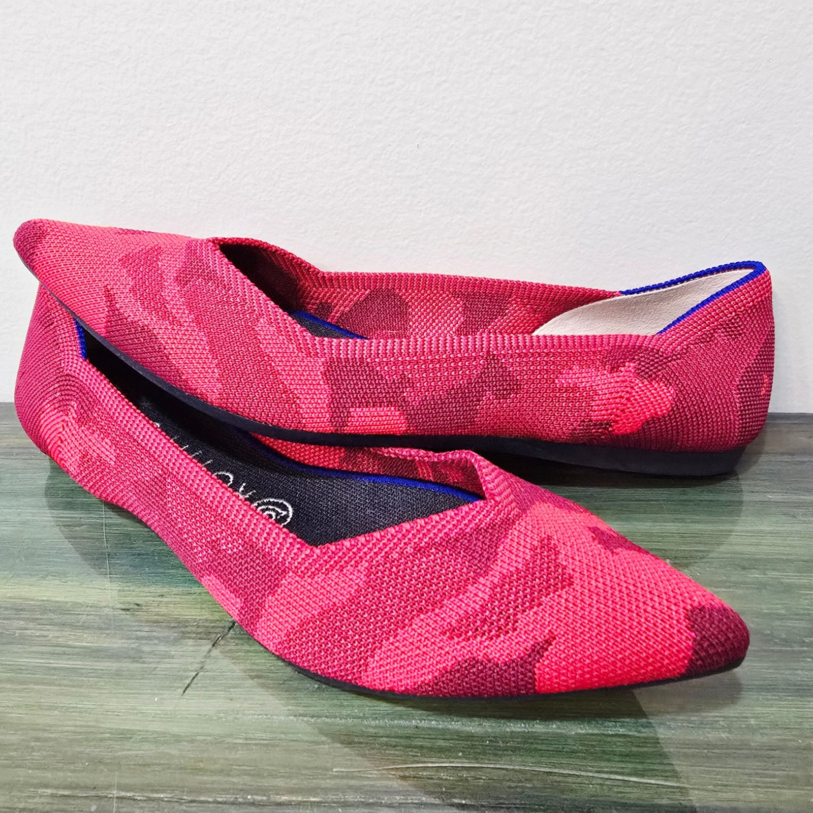 Rothys Red Camo Flats